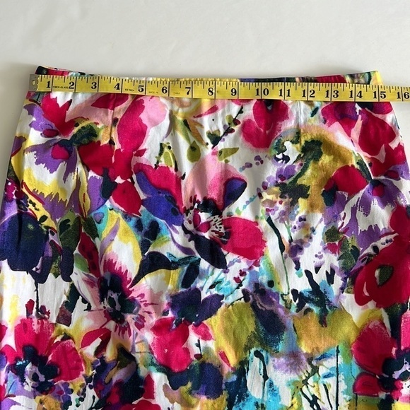 Jones & Co Stretch Floral Pencil Mini Skirt - Picture 3 of 6
